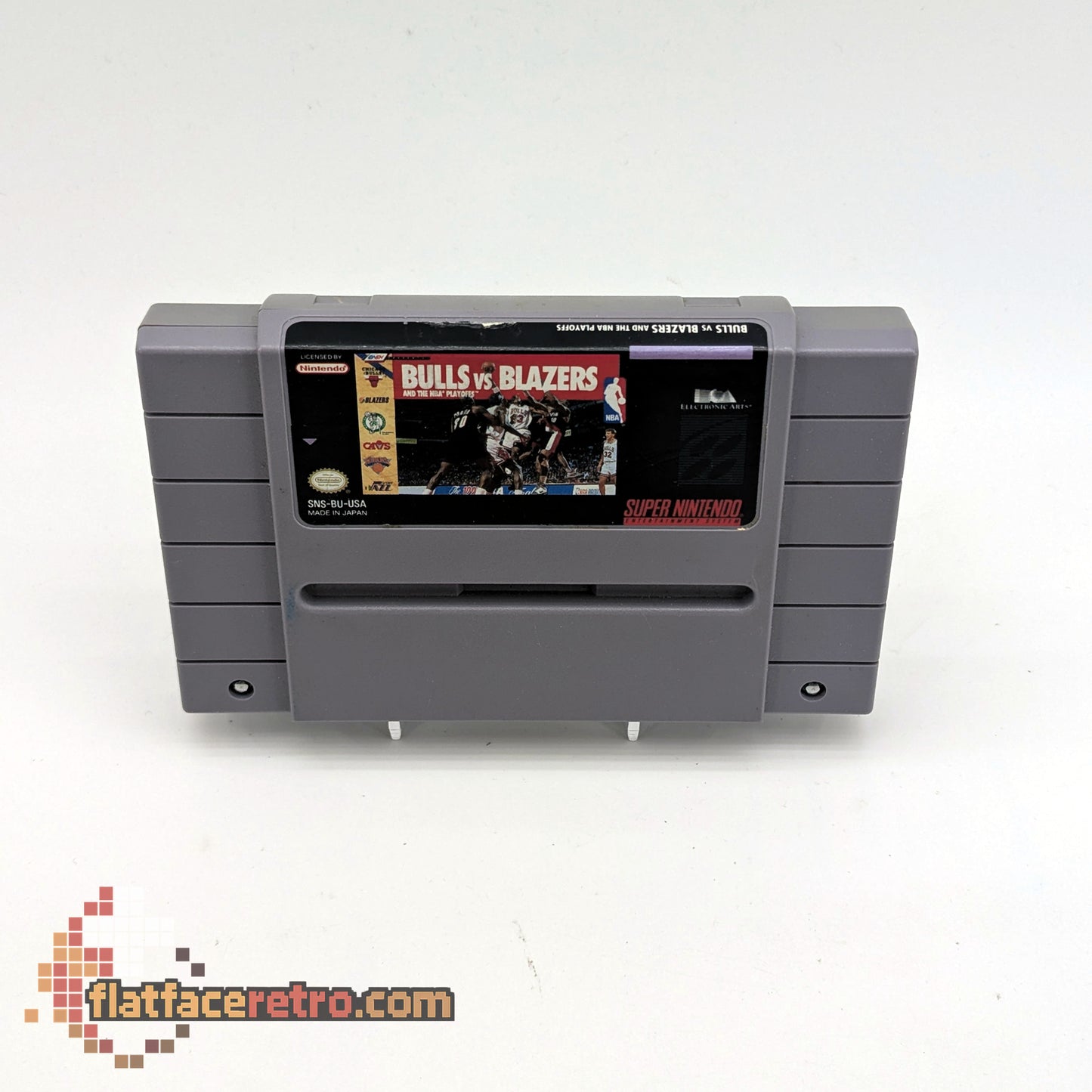 Bulls Vs Blazers and the NBA Playoffs - Nintendo SNES - Game Only