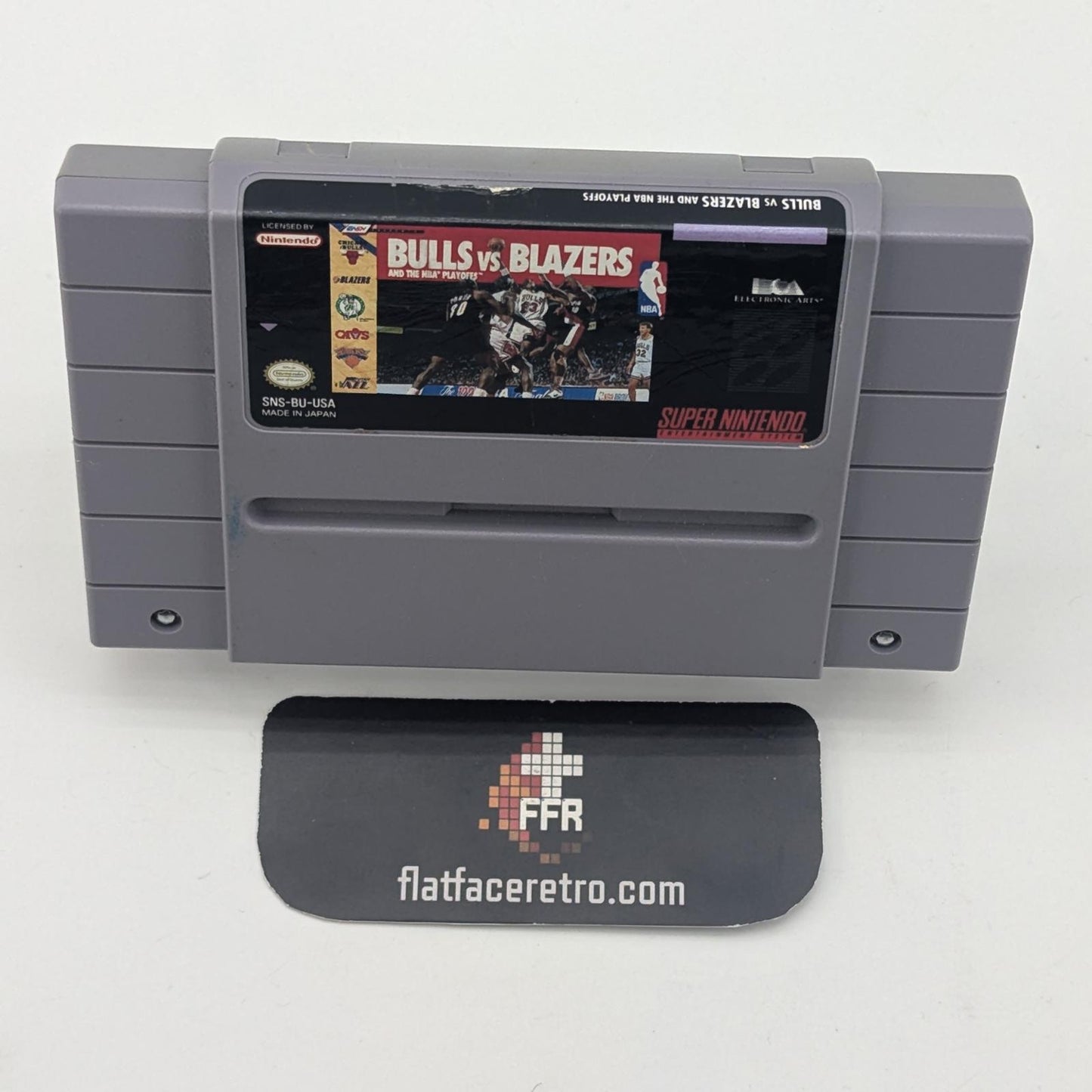 Bulls Vs Blazers and the NBA Playoffs - Nintendo SNES - Game Only