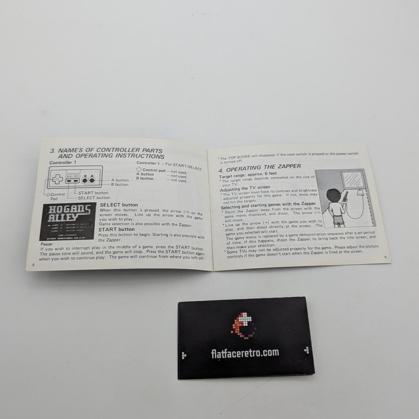 Hogan's Alley [BL] - Nintendo NES - Manual Only