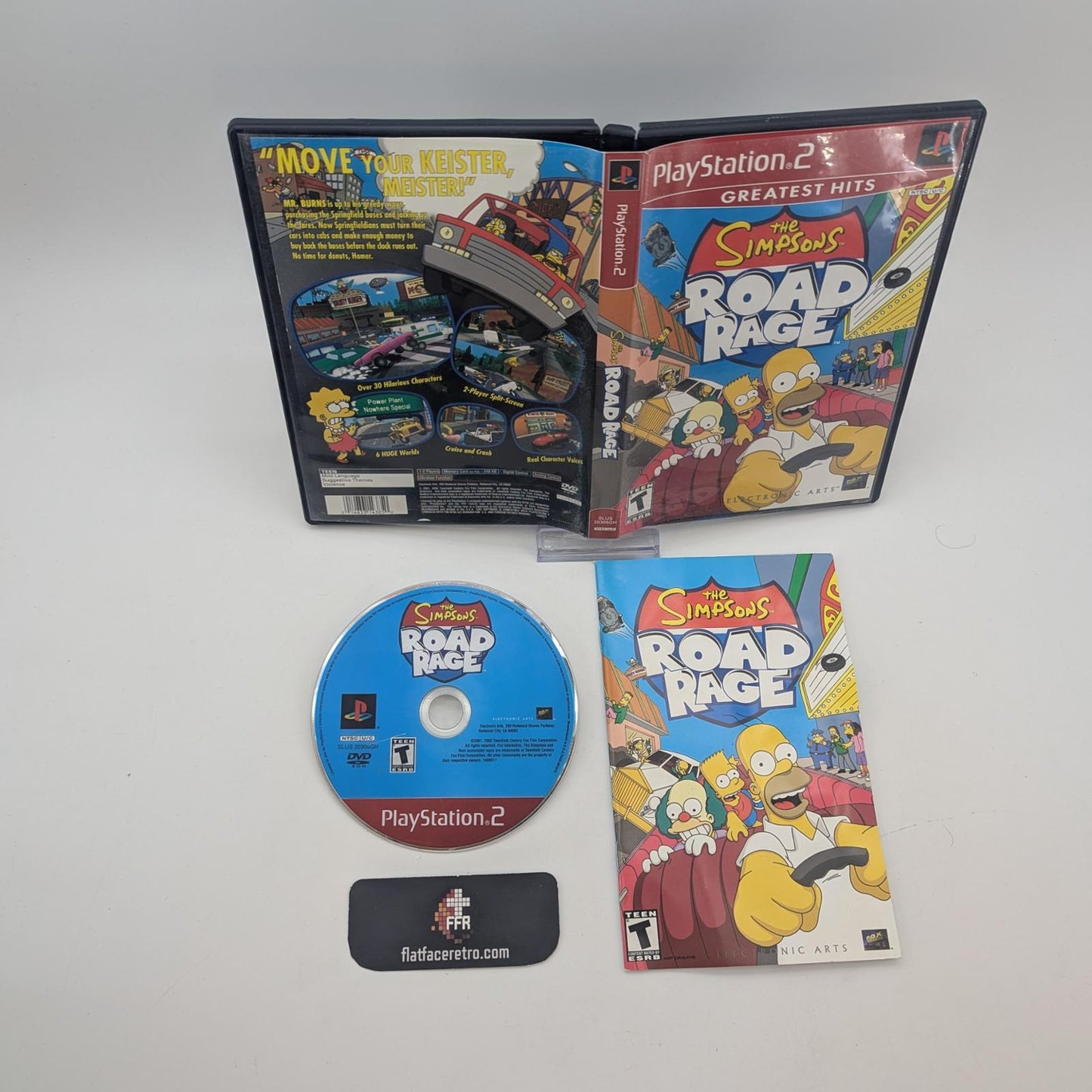 The Simpsons Road Rage [Greatest Hits] - Sony PlayStation 2 - Complete