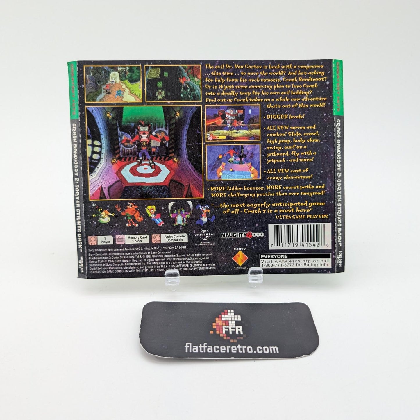 Crash Bandicoot 2 Cortex Strikes Back [Greatest Hits] - Sony PlayStation 1 - Box Only