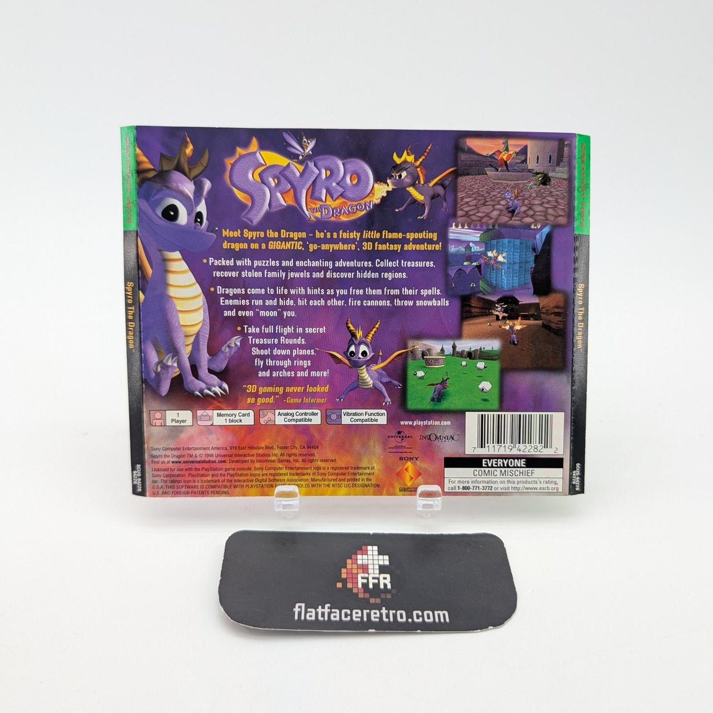 Spyro Year of the Dragon [Greatest Hits] - Sony PlayStation 1 - Box Only