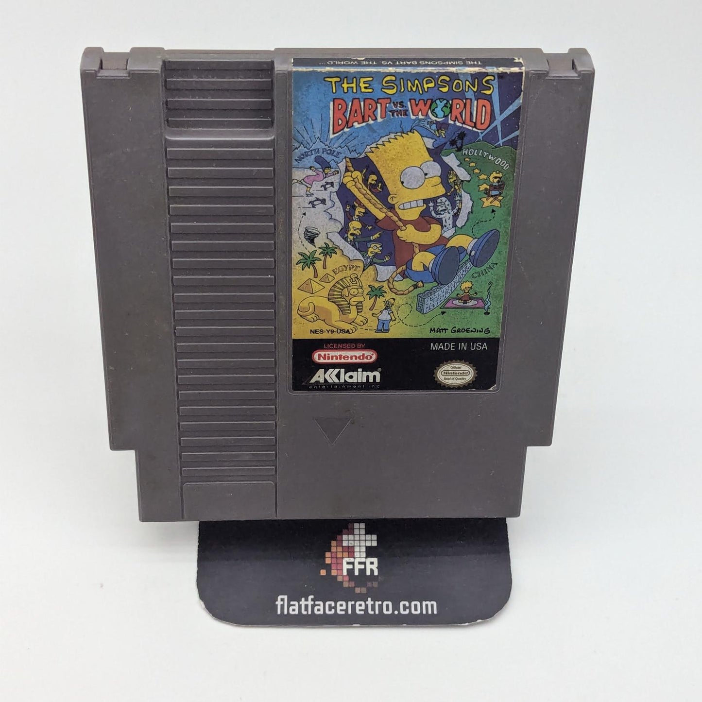 Simpsons Bart vs the World - Nintendo NES - Game Only