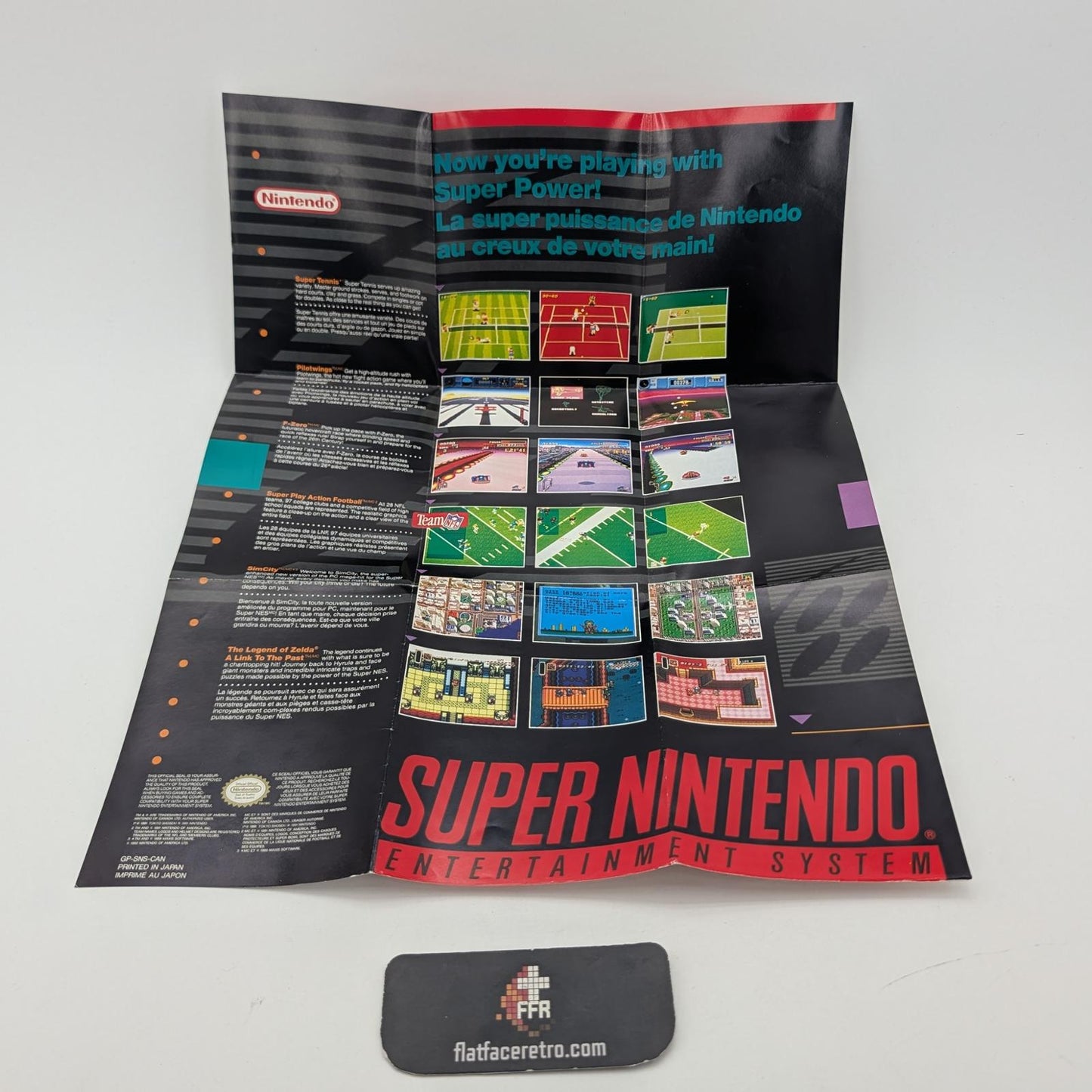 Nintendo Poster - Nintendo SNES - Manual Only