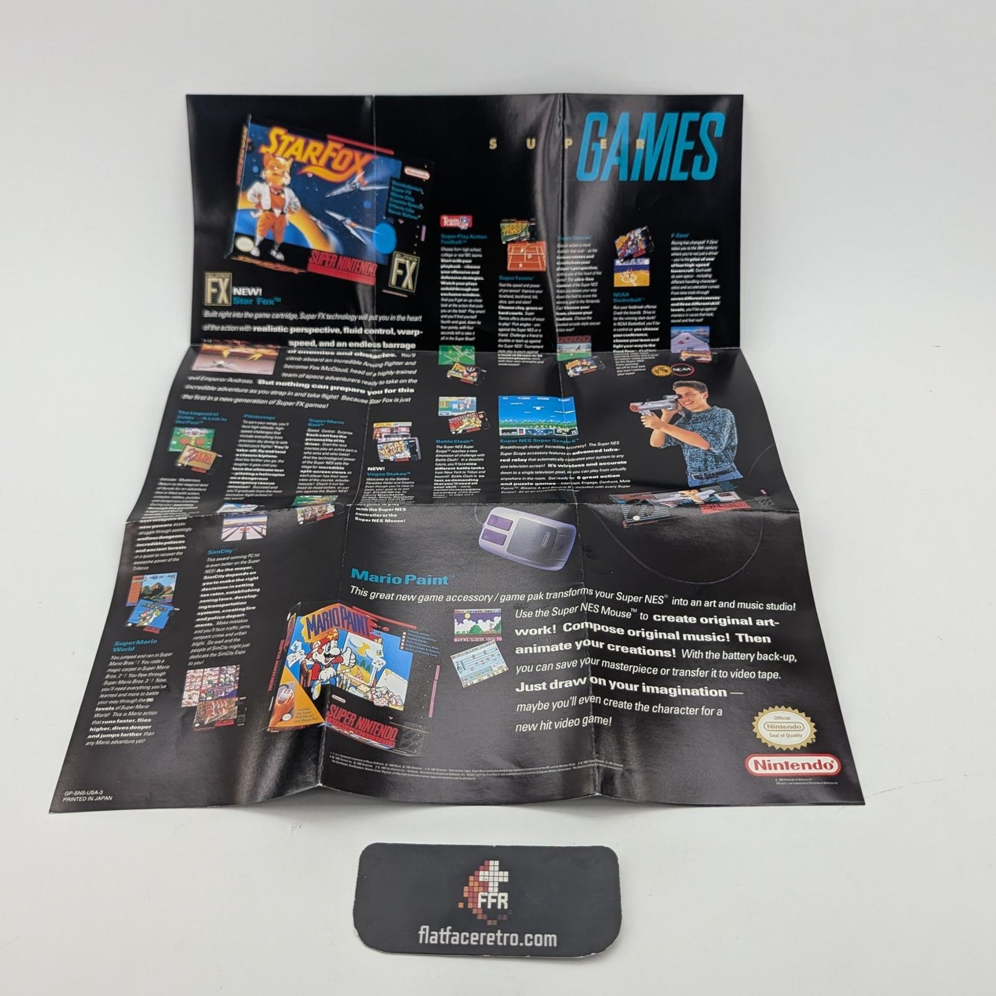 Nintendo Poster - Nintendo SNES - Manual Only