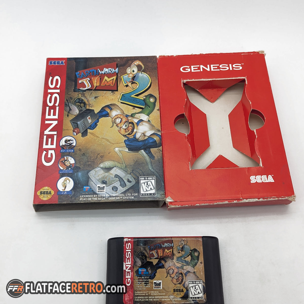 Earthworm Jim 2 - Sega Genesis - Game and Cardboard Box Only