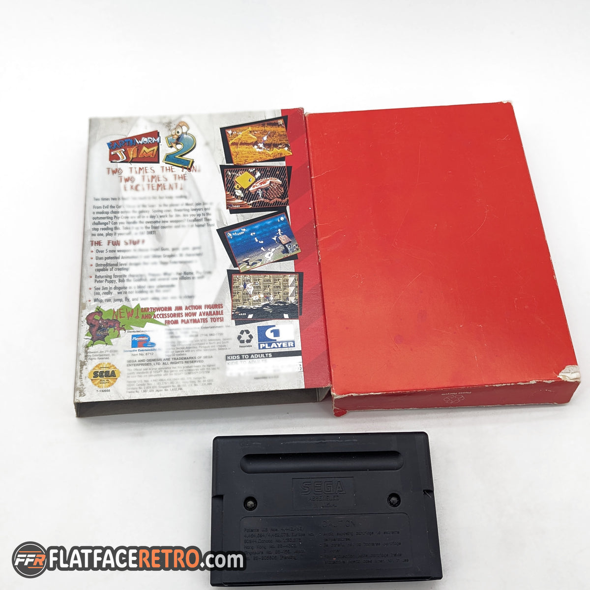 Earthworm Jim 2 - Sega Genesis - Game and Cardboard Box Only