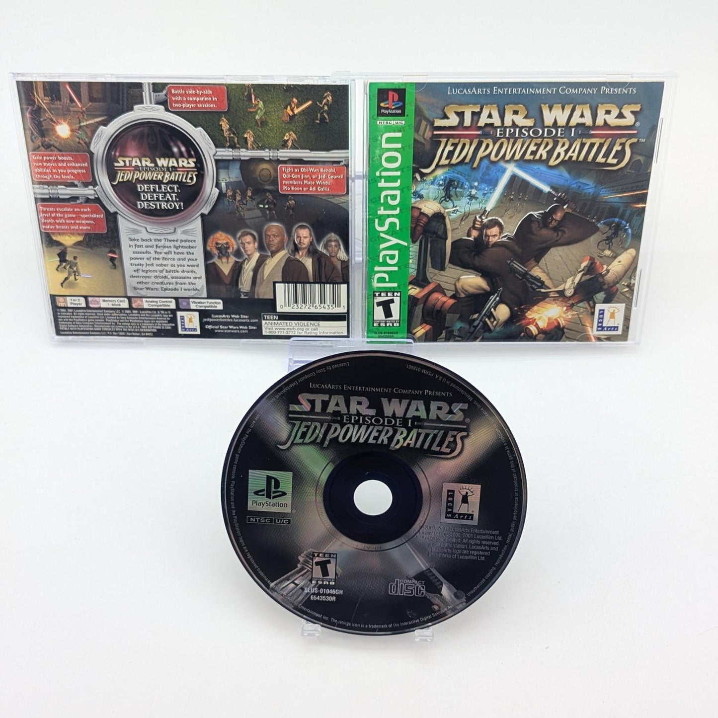 Star Wars Episode I Jedi Power Battles [Greatest Hits] - Sony PlayStation 1 - Complete