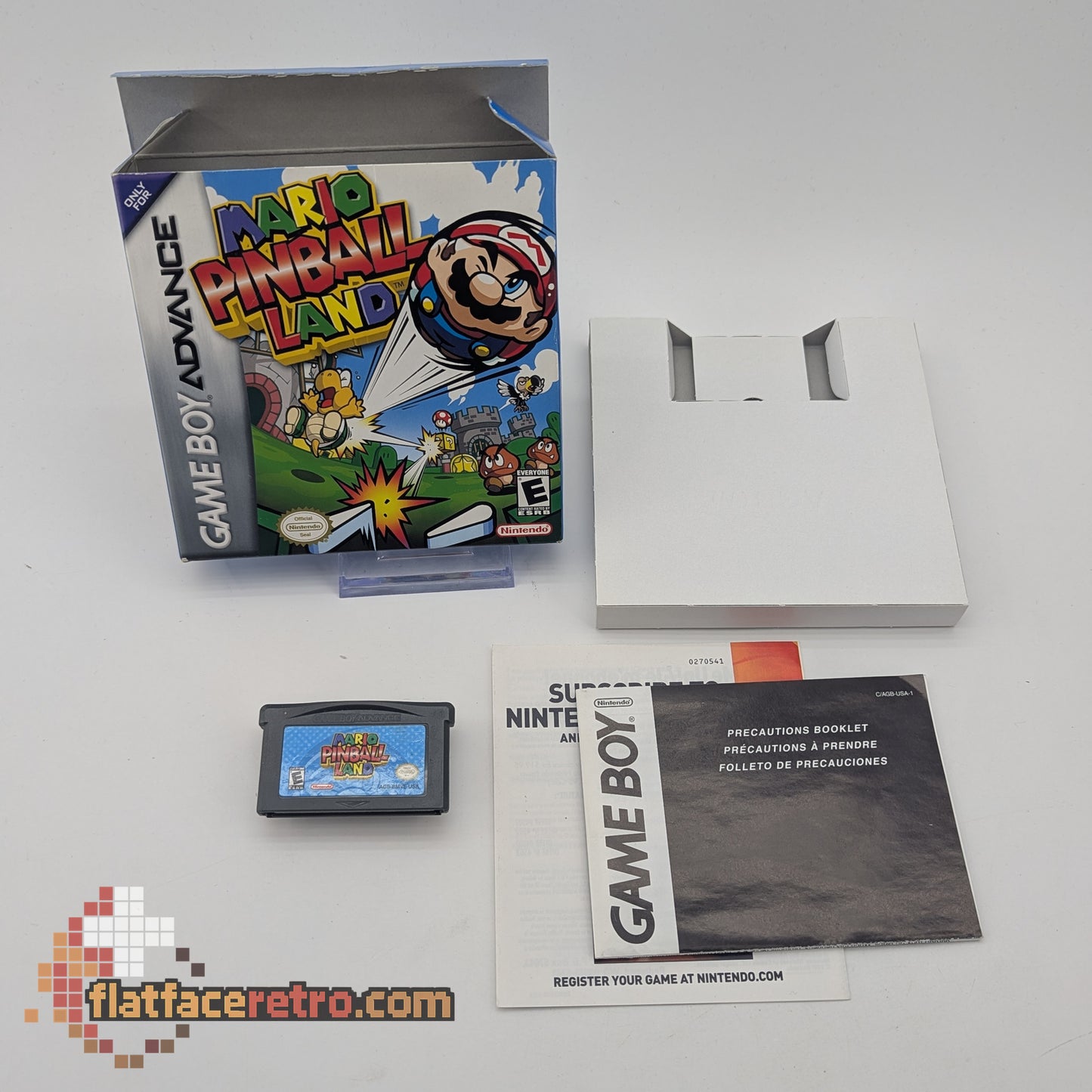 Mario Pinball Land - Nintendo Game Boy Advance - Game and Box Only