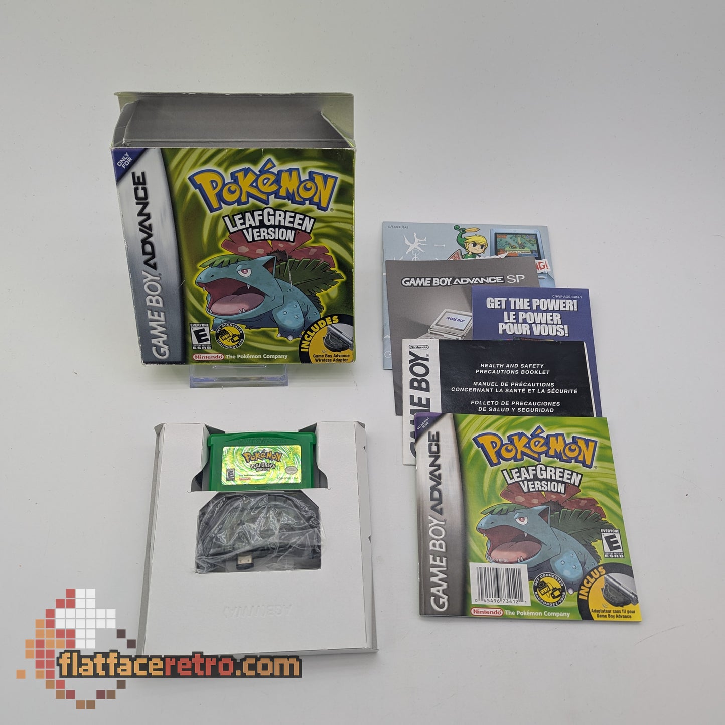 Pokemon LeafGreen Version - Nintendo Game Boy Advance - Complete