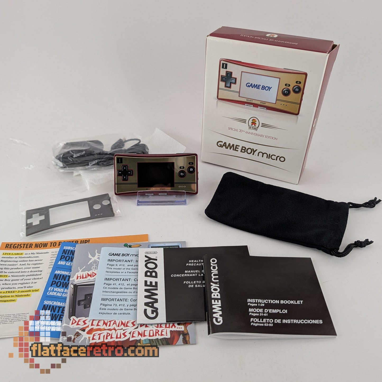 GBA Micro [20th Anniversary Edition] - Nintendo Game Boy Advance - Complete