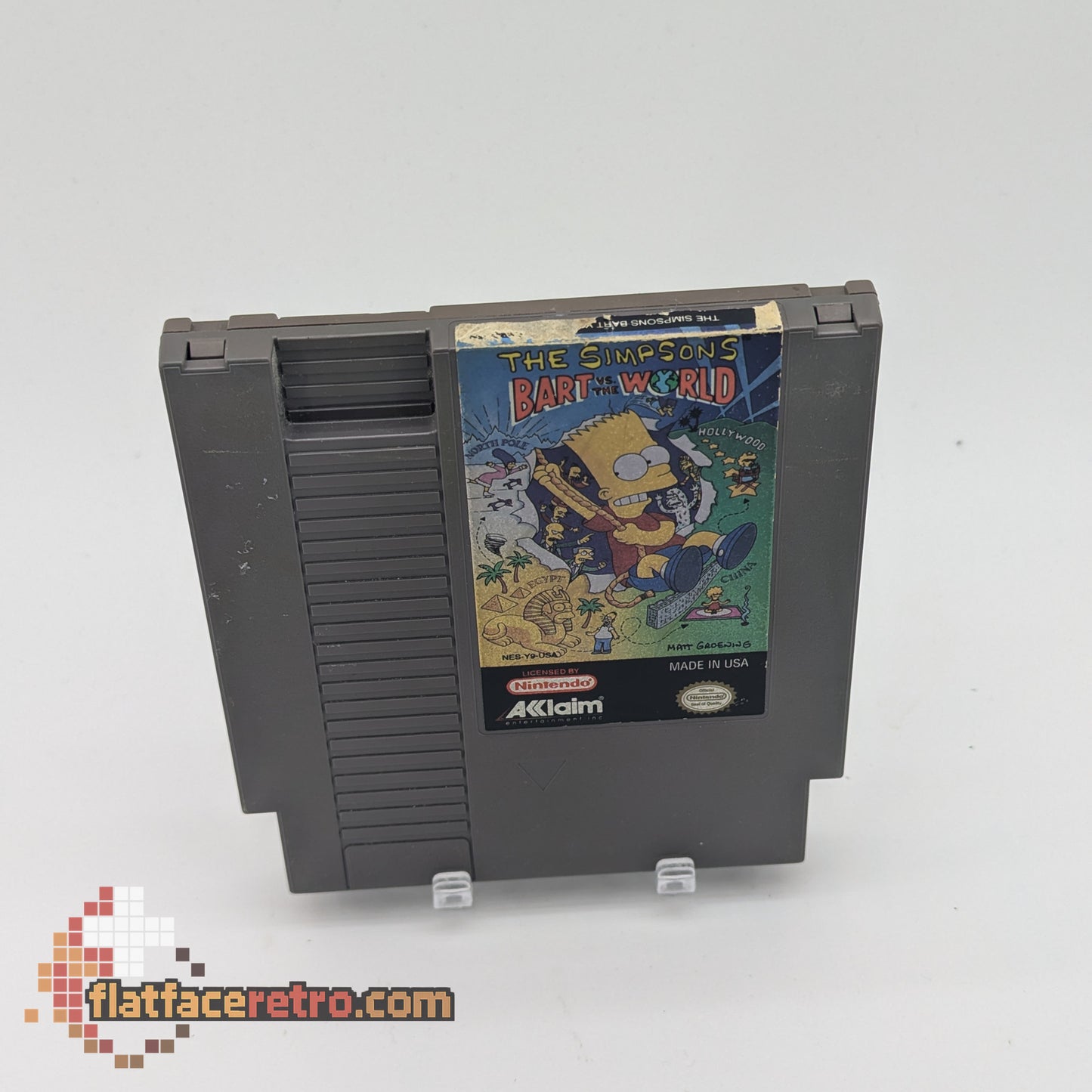 Simpsons Bart vs the World - Nintendo NES - Game Only