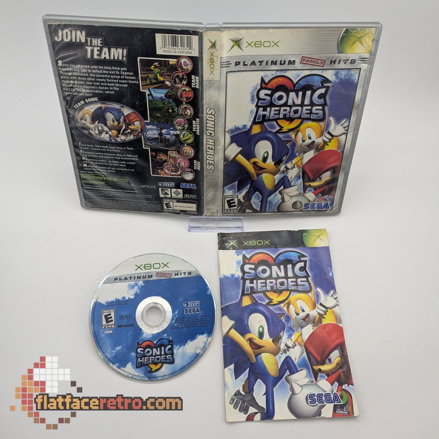 Sonic Heroes [Platinum Hits] - Microsoft Xbox - Complete