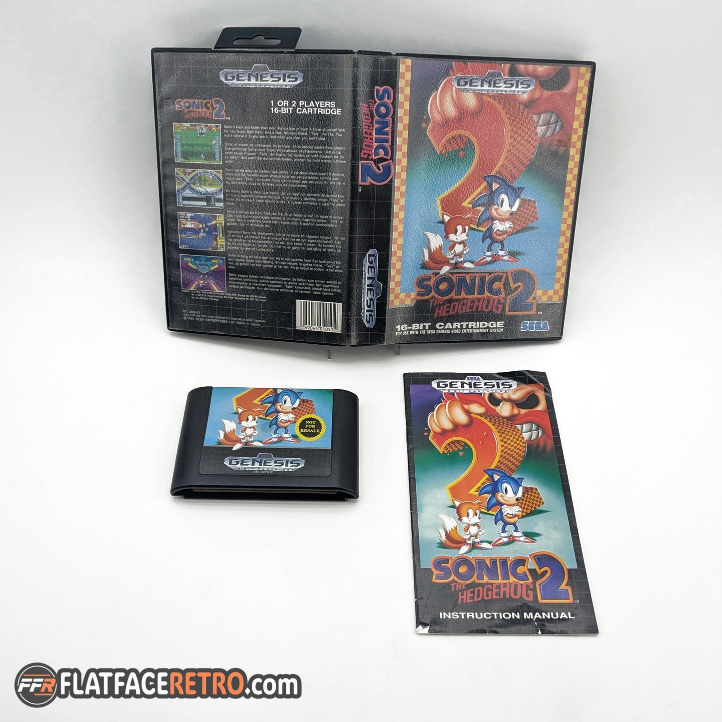 Sonic the Hedgehog 2 - Sega Genesis - Complete