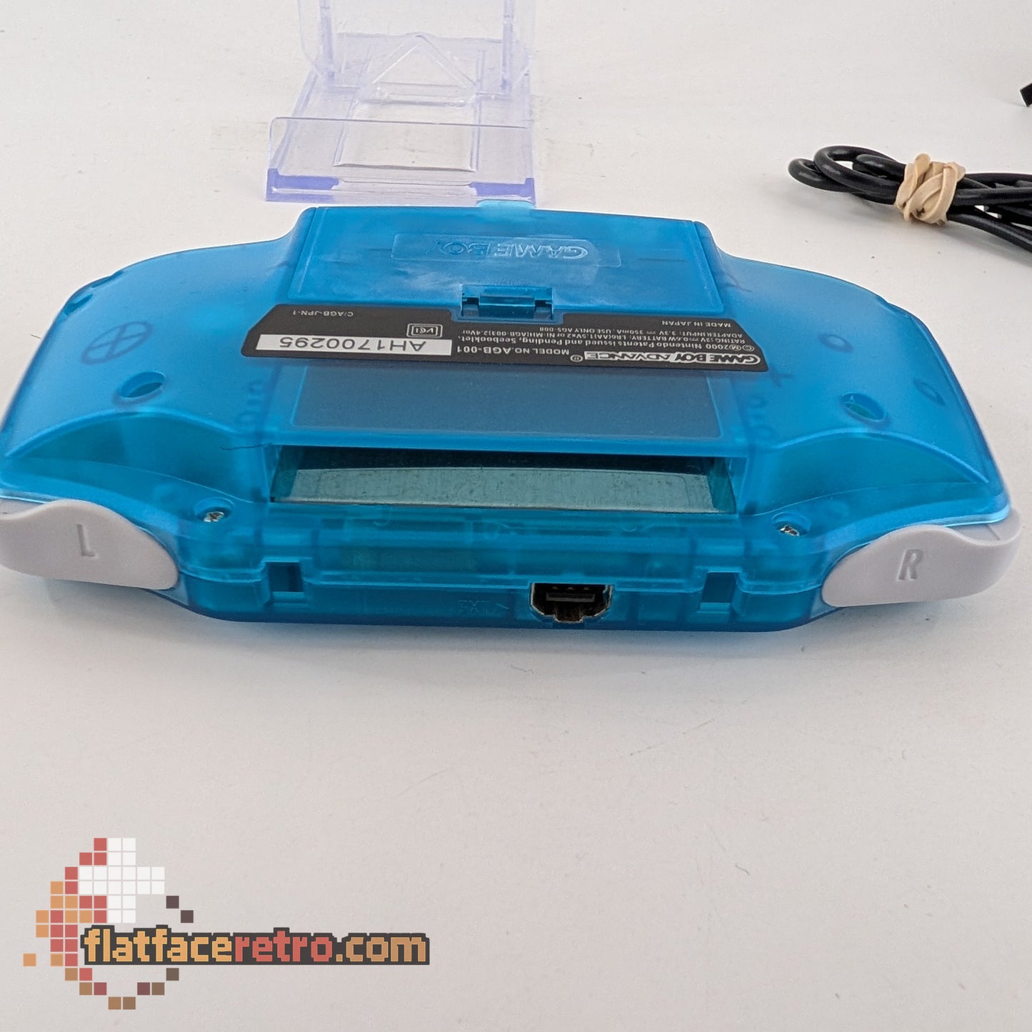 Game Boy Advance Modded IPS USB-C Rechargeable - Nightlight Clear Blue - Nintendo Game Boy Advance - Console Only