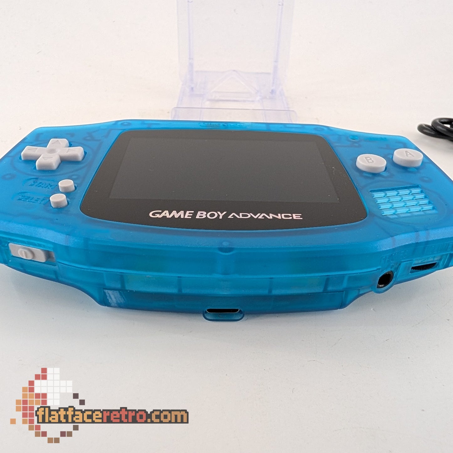 Game Boy Advance Modded IPS USB-C Rechargeable - Nightlight Clear Blue - Nintendo Game Boy Advance - Console Only