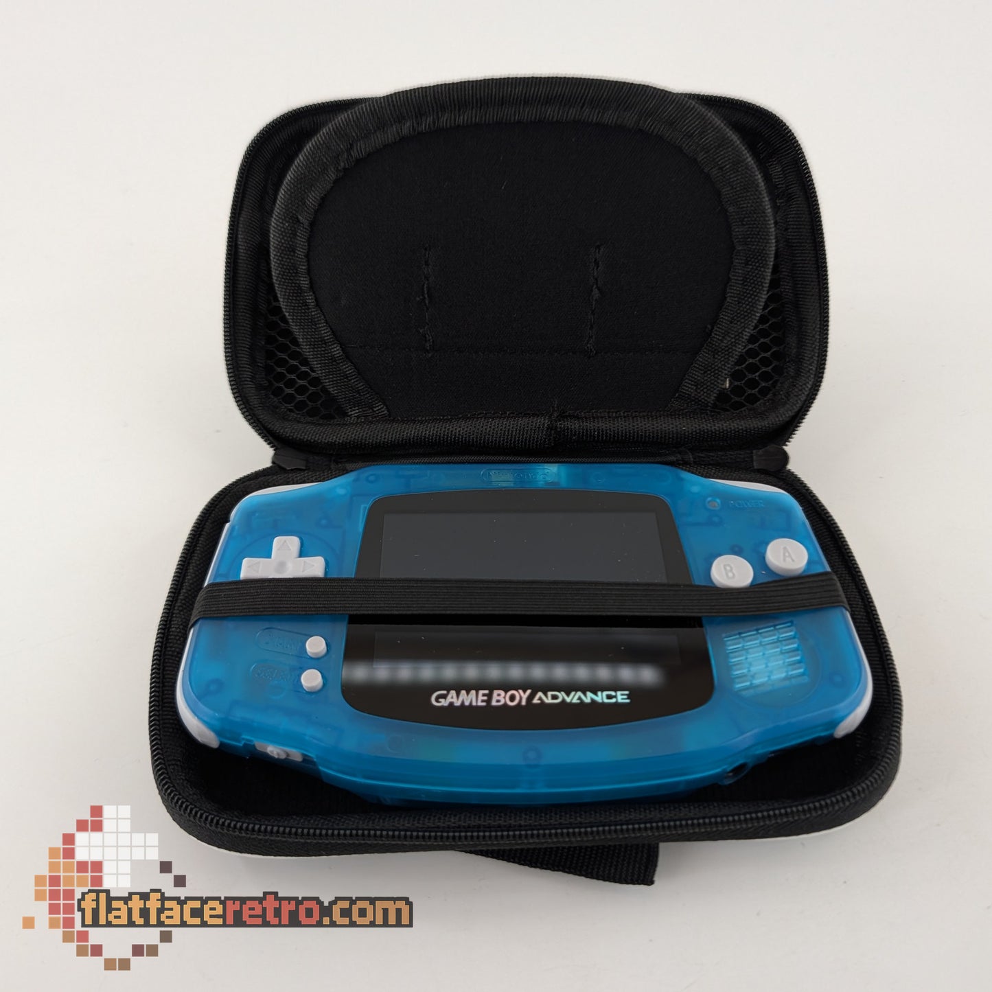 Game Boy Advance Modded IPS USB-C Rechargeable - Nightlight Clear Blue - Nintendo Game Boy Advance - Console Only