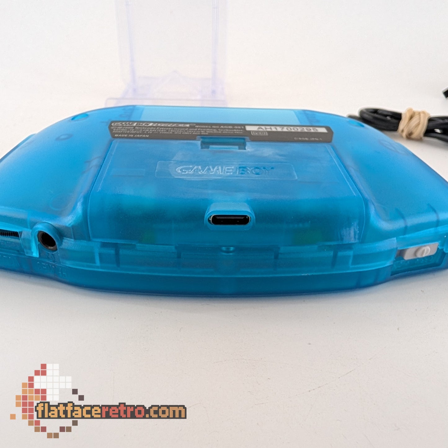 Game Boy Advance Modded IPS USB-C Rechargeable - Nightlight Clear Blue - Nintendo Game Boy Advance - Console Only