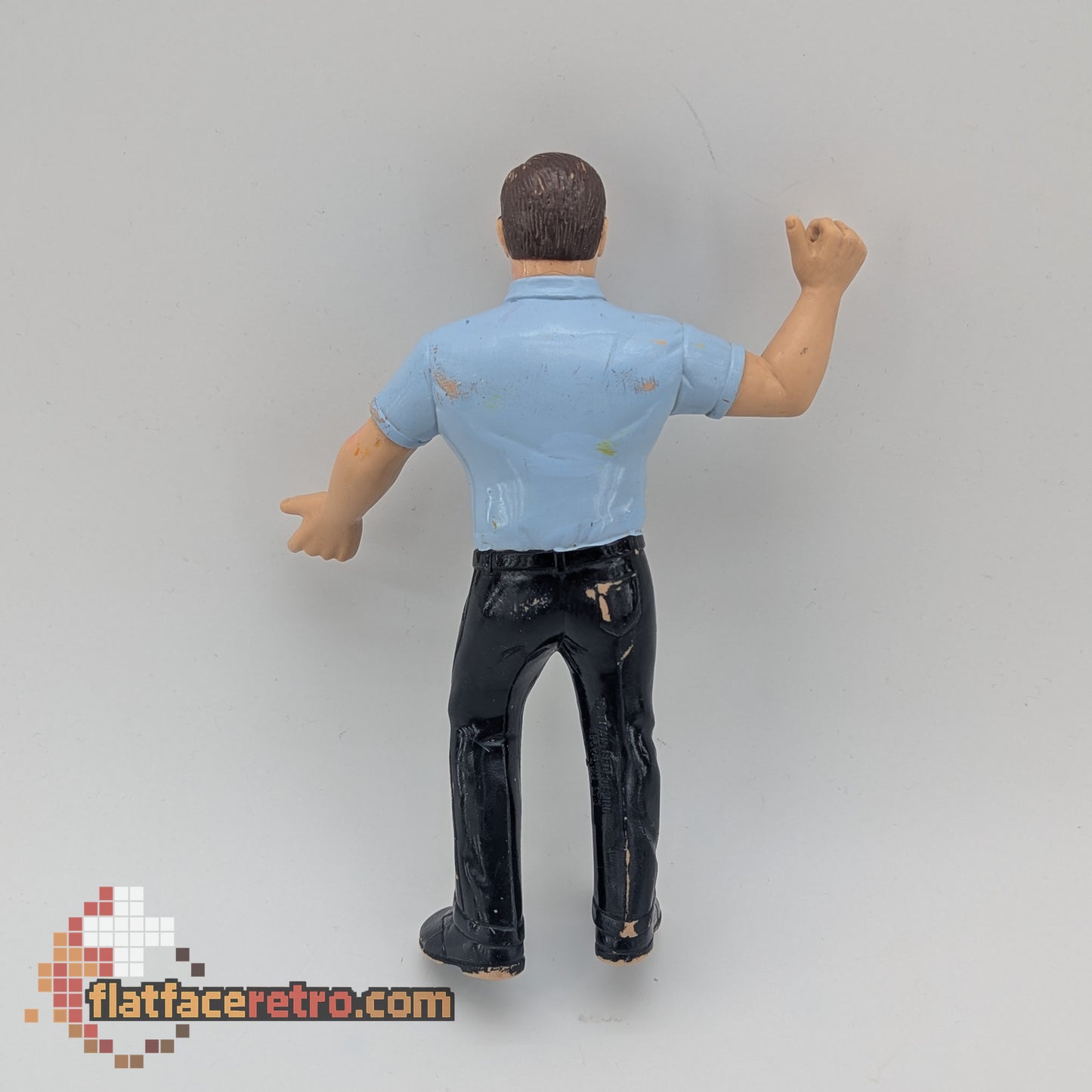 WWF Referee Blue Shirt - Wrestling WWF LJN - Figure Only