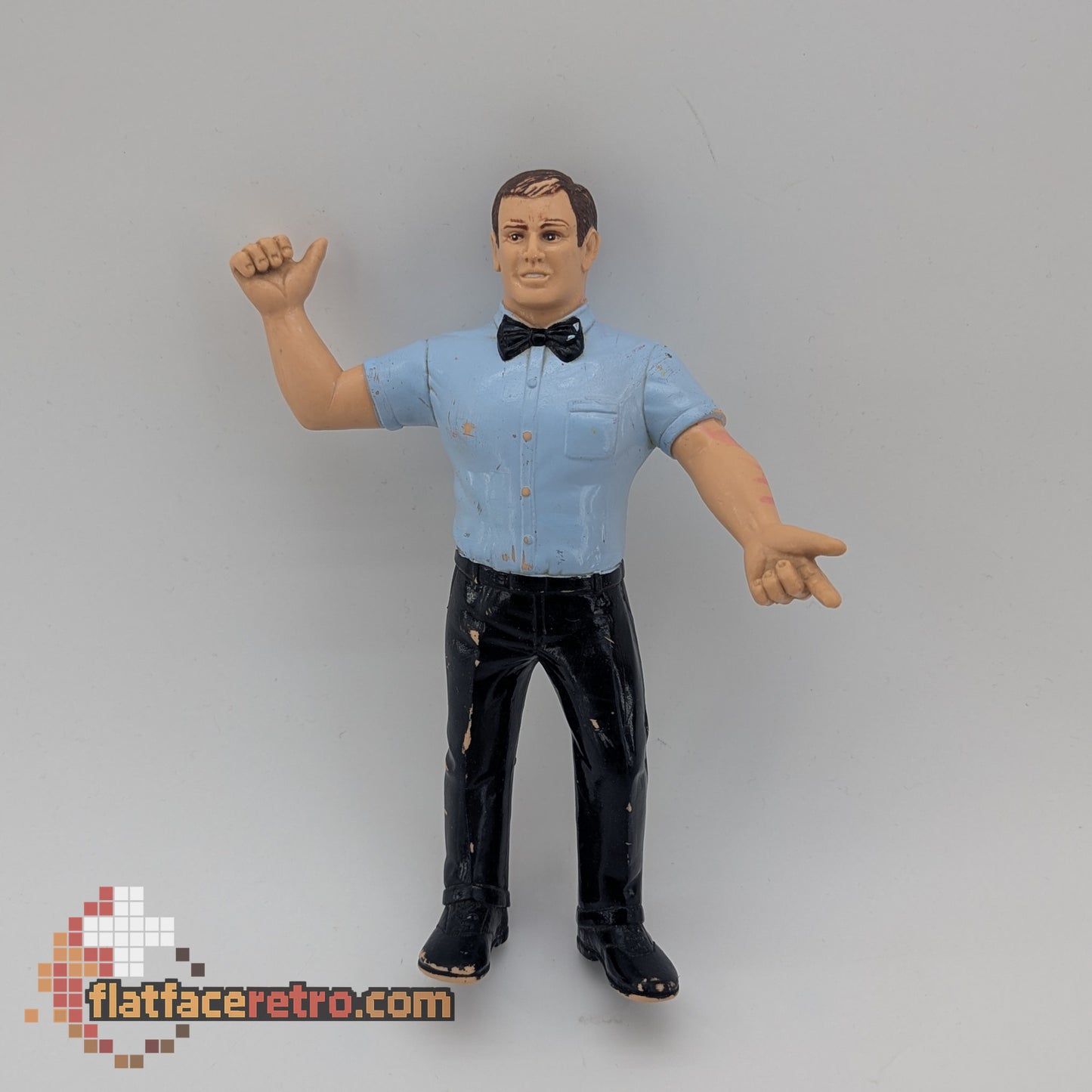 WWF Referee Blue Shirt - Wrestling WWF LJN - Figure Only