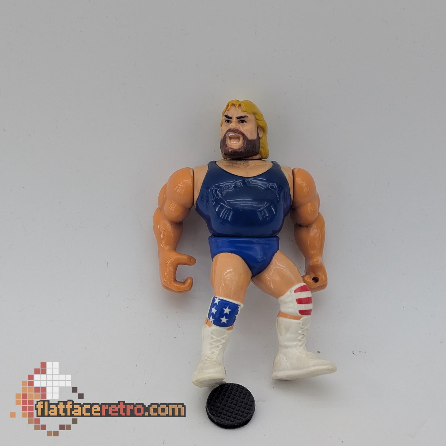Hacksaw Jim Duggan [Blue Tights] - Wrestling WWF Hasbro - Figure Only