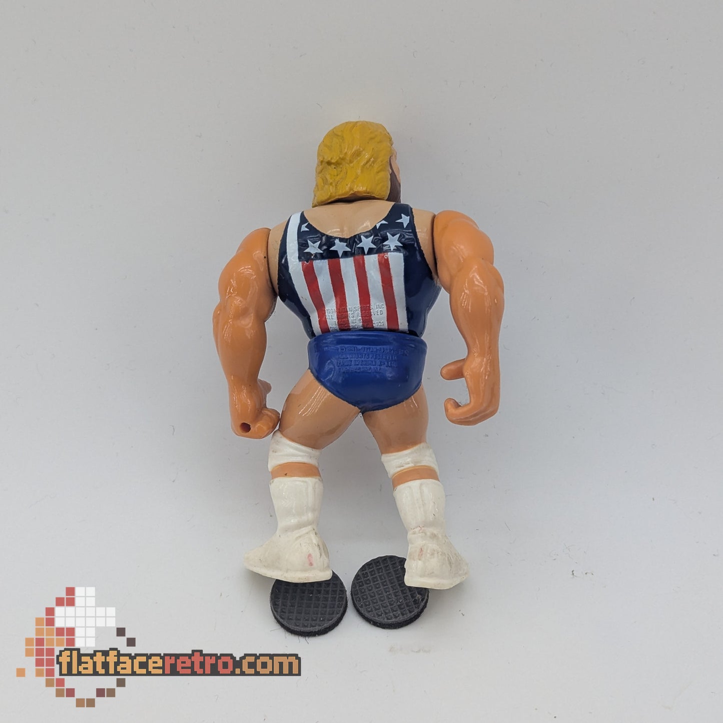 Hacksaw Jim Duggan [Blue Tights] - Wrestling WWF Hasbro - Figure Only