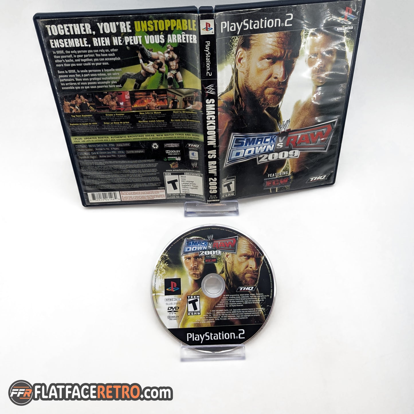 WWE Smackdown vs. Raw 2009 - Sony PlayStation 2 - Game and Box Only