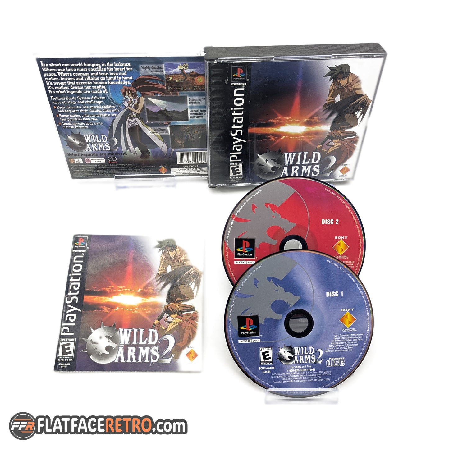 Wild Arms 2 - Sony PlayStation 1 - Complete