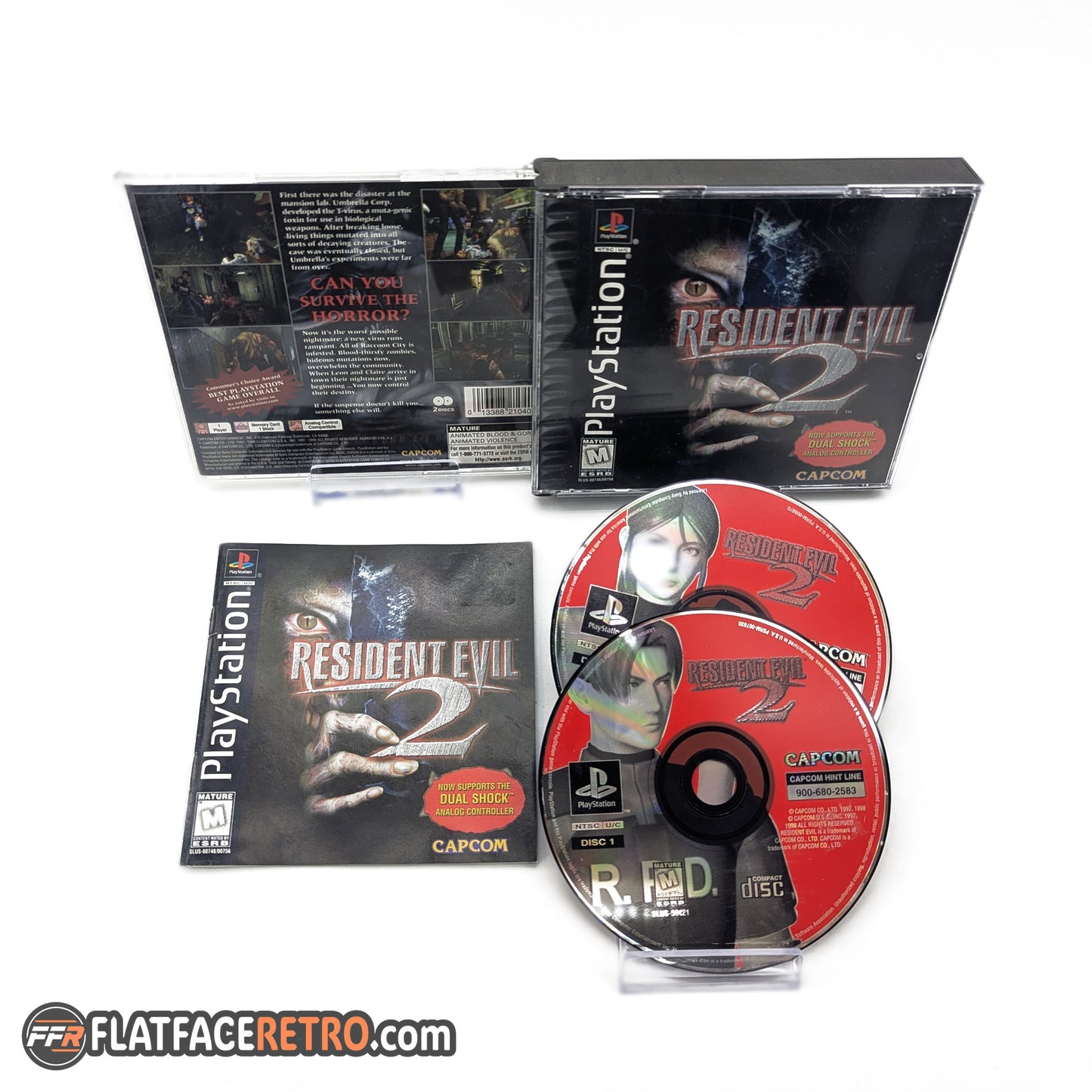 Resident Evil 2: Dual Shock Edition - Sony PlayStation 1 - Complete