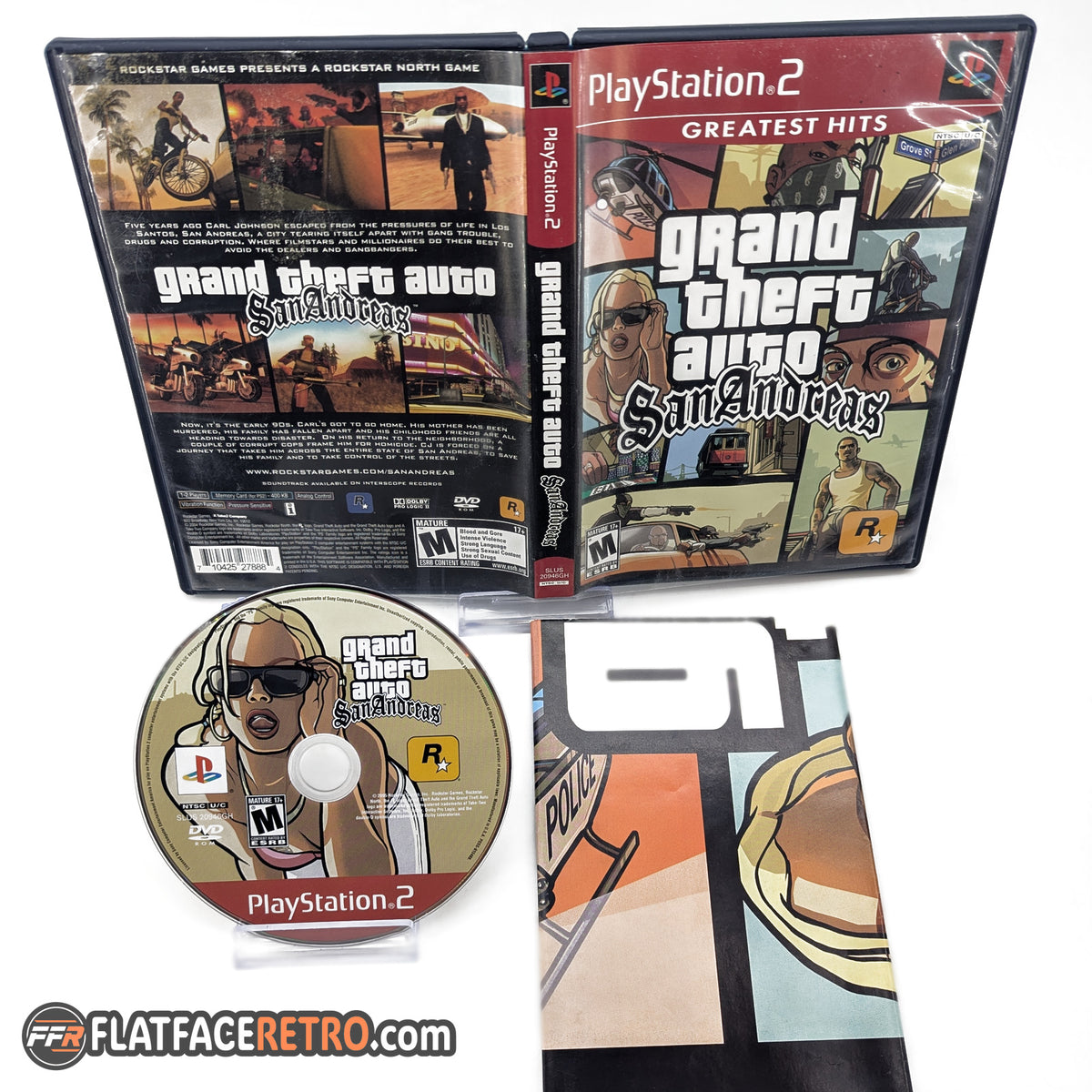Grand Theft Auto San Andreas [Greatest Hits] - Sony PlayStation 2 - Game and Case Insert Only