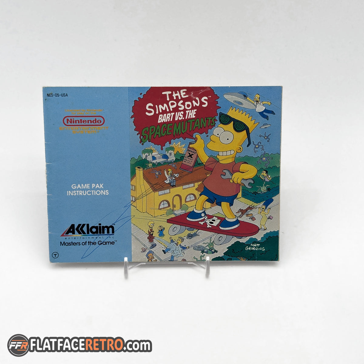 Simpsons Bart vs the Space Mutants - Nintendo NES - Manual Only