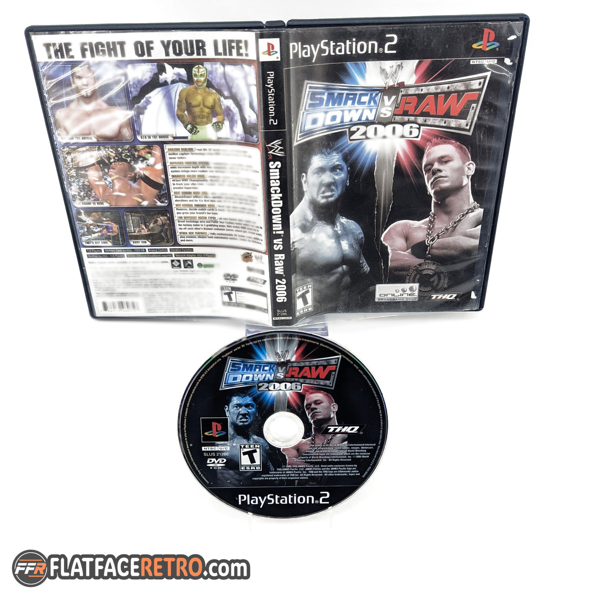 WWE Smackdown vs. Raw 2006 - Sony PlayStation 2 - Game and Case Insert Only