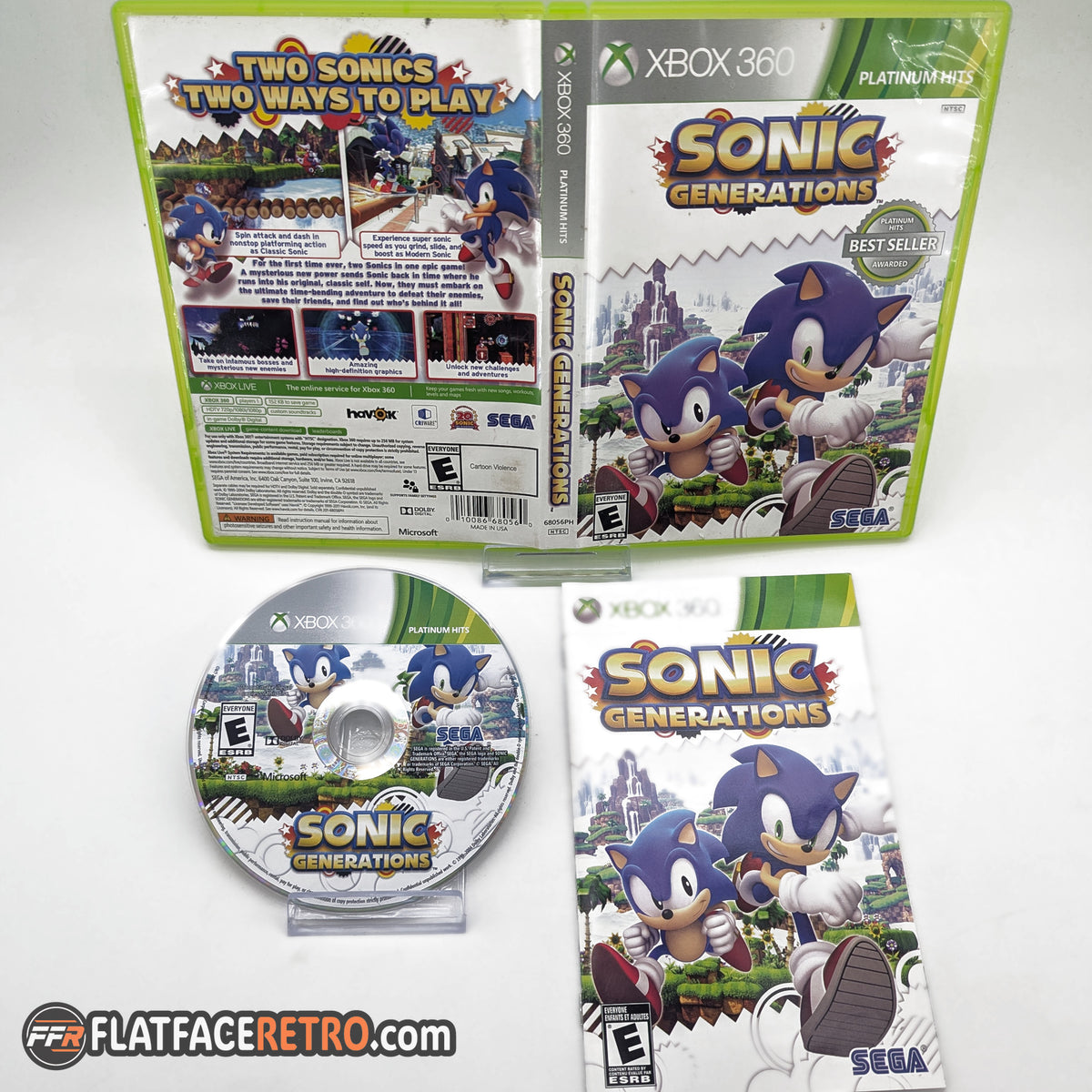 Sonic Generations [Platinum Hits] - Microsoft Xbox 360 - Complete