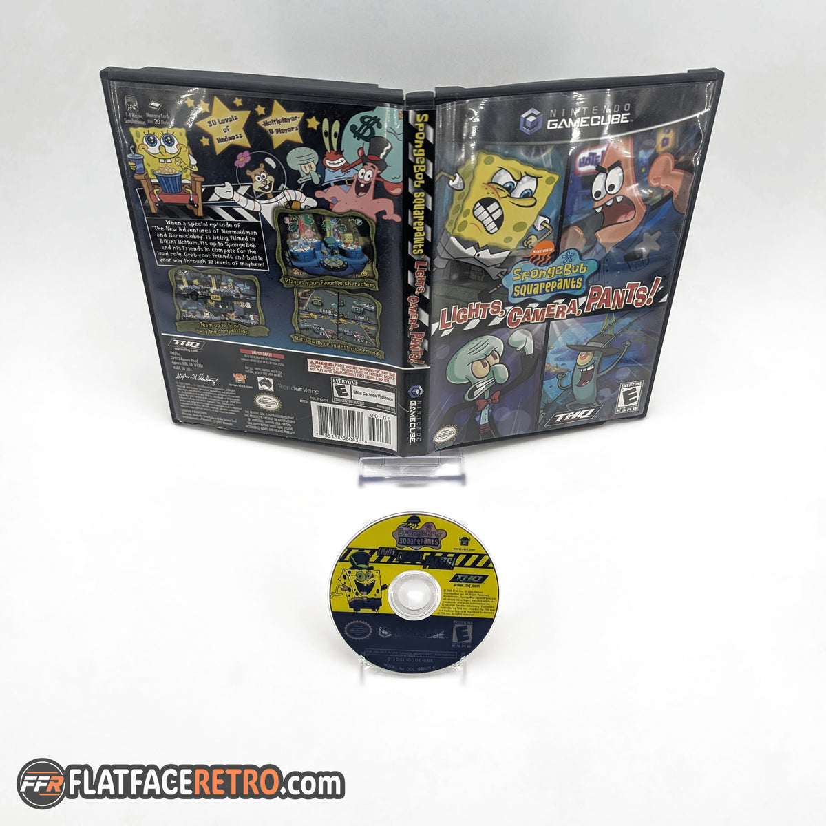 SpongeBob SquarePants Lights Camera Pants - Nintendo Gamecube - Game and Case Insert Only