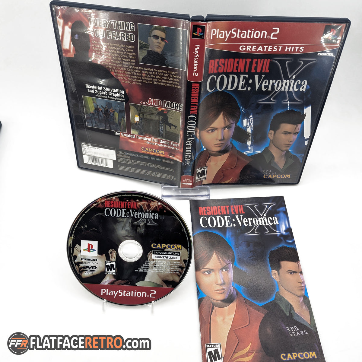 Resident Evil Code: Veronica X [Greatest Hits] - Sony PlayStation 2 - Complete