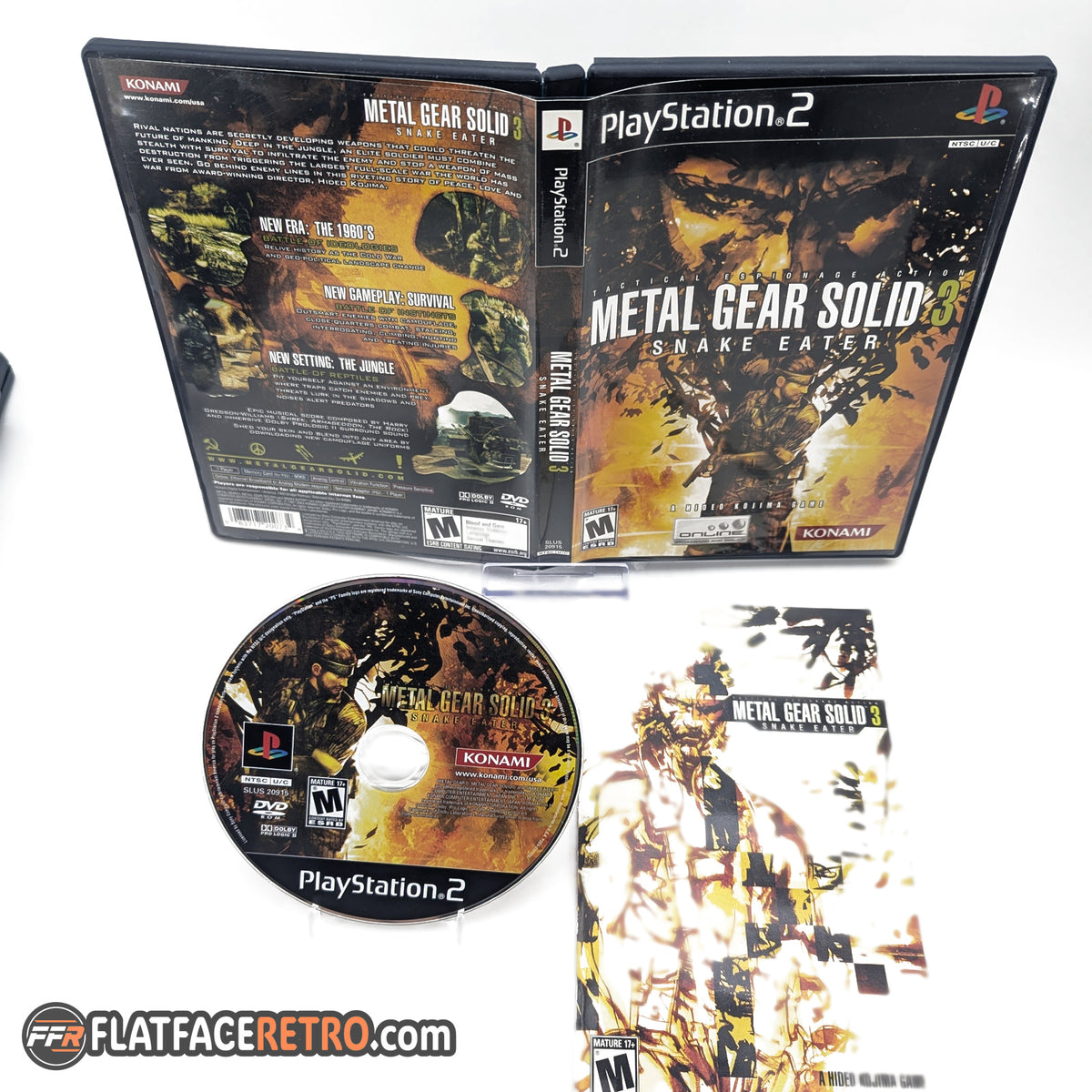 Metal Gear Solid 3 Snake Eater - Sony PlayStation 2 - Complete