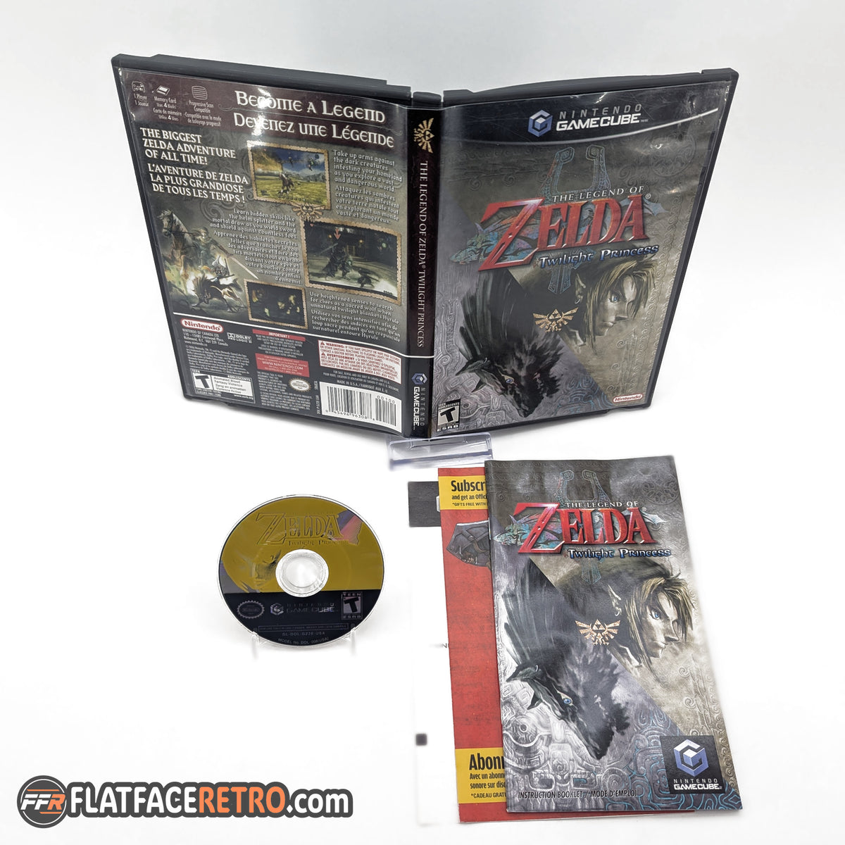 Zelda Twilight Princess - Nintendo Gamecube - Complete