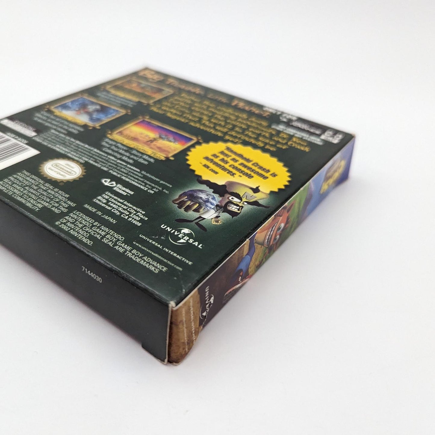 Crash Bandicoot the Huge Adventure - Nintendo Game Boy Advance - Complete