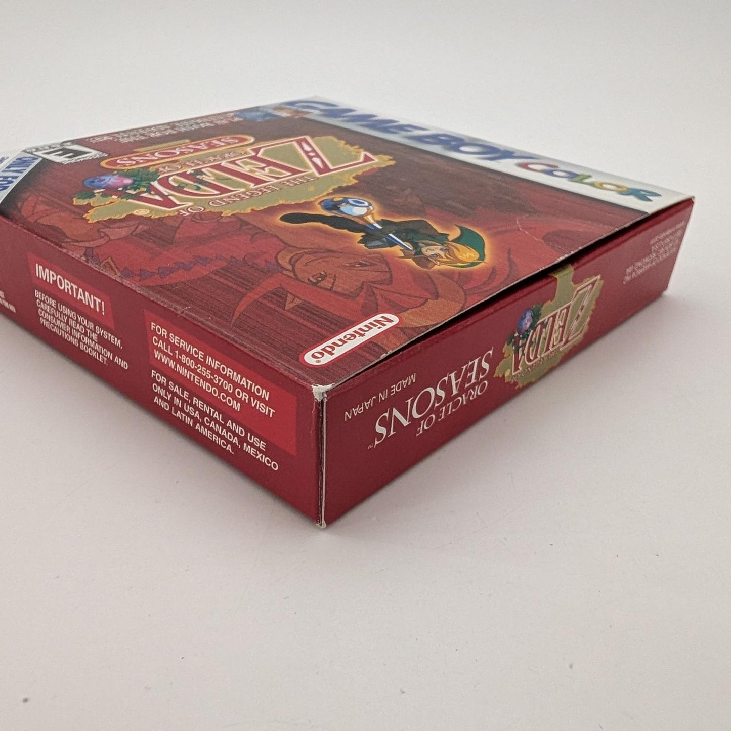 Zelda Oracle of Seasons - Nintendo Game Boy Color - Complete