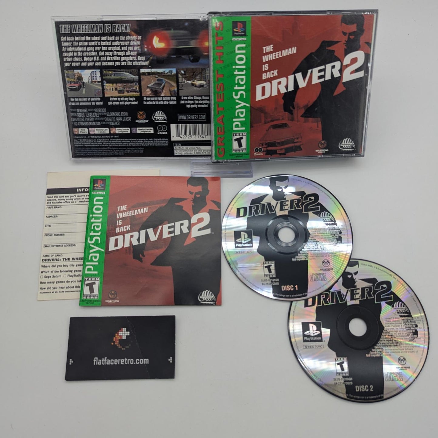 Driver 2 [Greatest Hits] - Sony PlayStation 1 - Complete