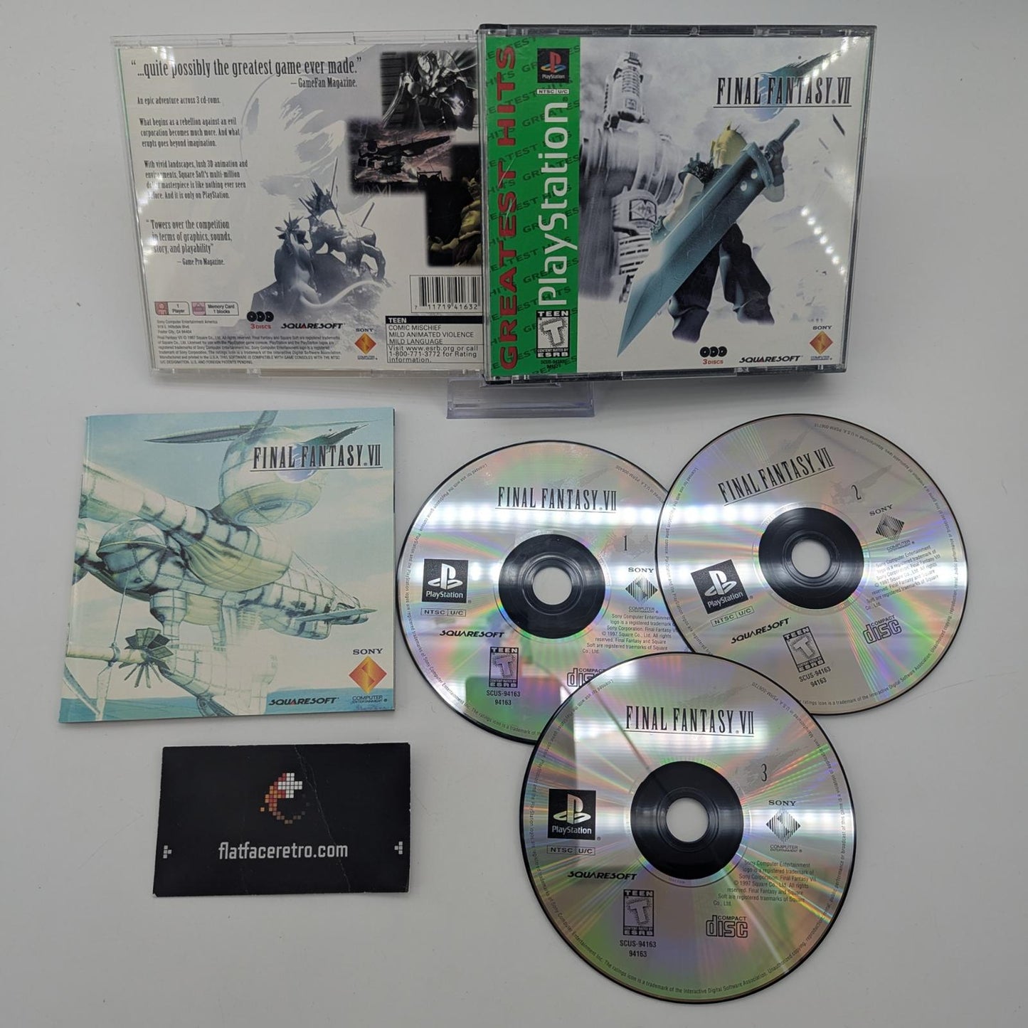 Final Fantasy VII [Greatest Hits] - Sony PlayStation 1 - Complete
