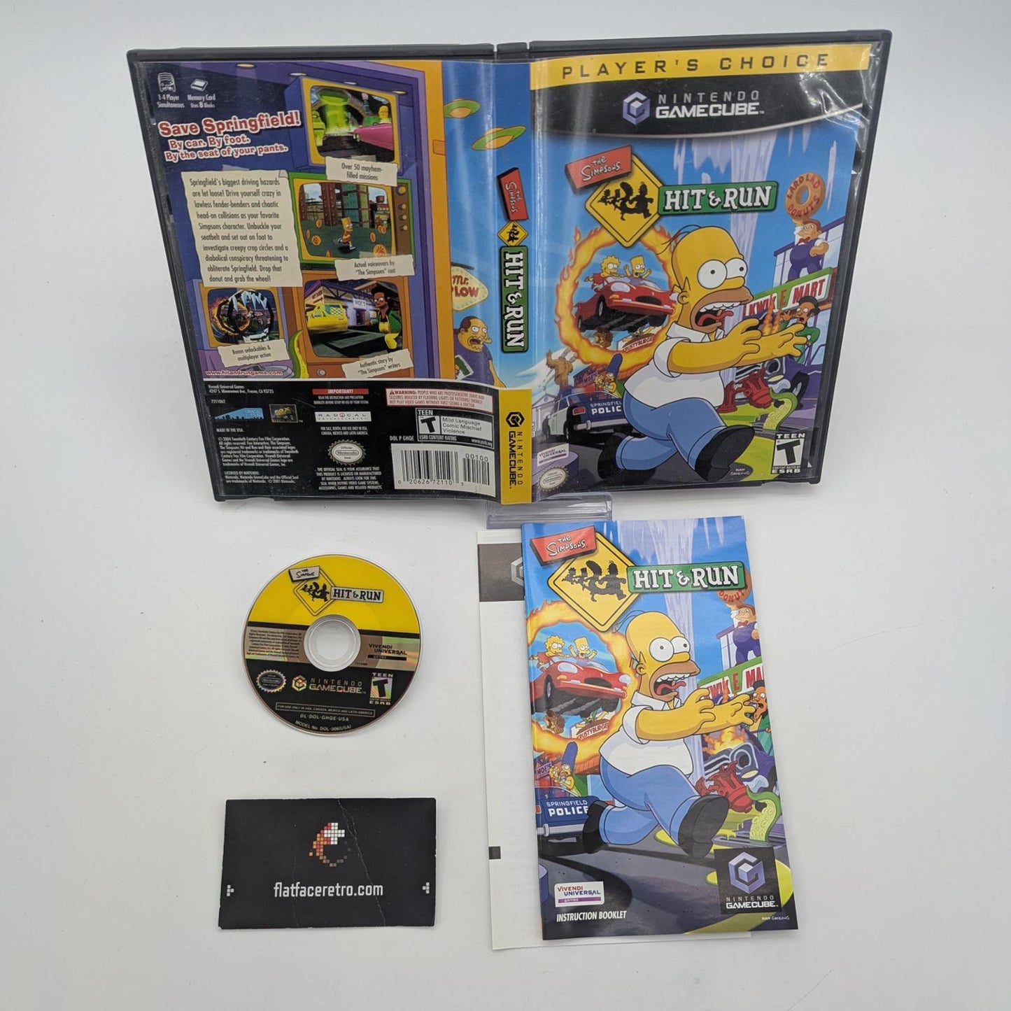 The Simpsons Hit and Run [Player's Choice] - Nintendo Gamecube - Complete