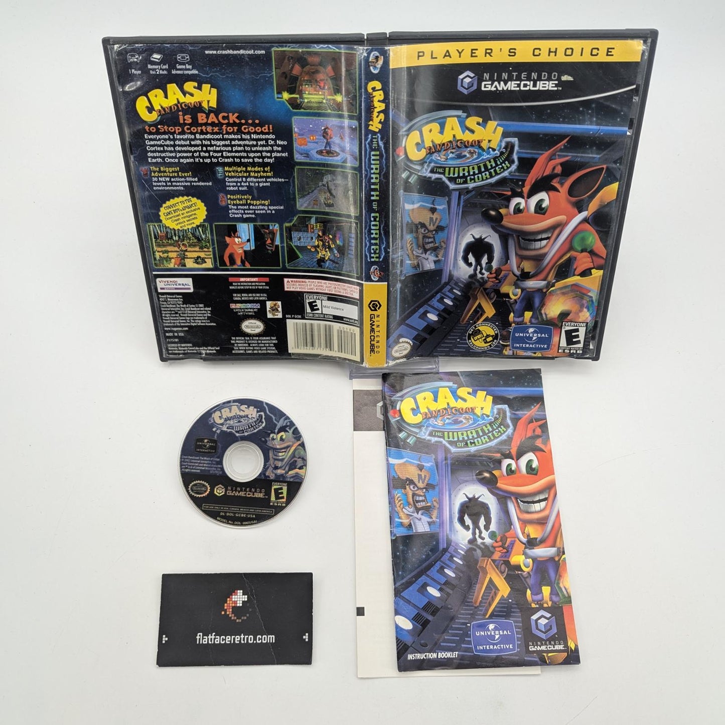 Crash Bandicoot The Wrath of Cortex [Player's Choice] - Nintendo Gamecube - Complete