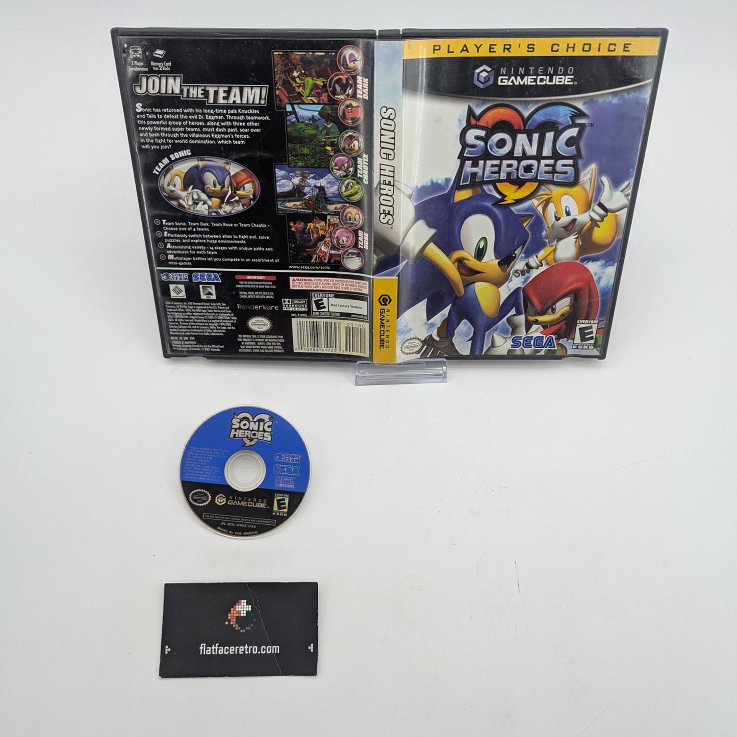 Sonic Heroes [Player's Choice] - Nintendo Gamecube - Game and Box Only