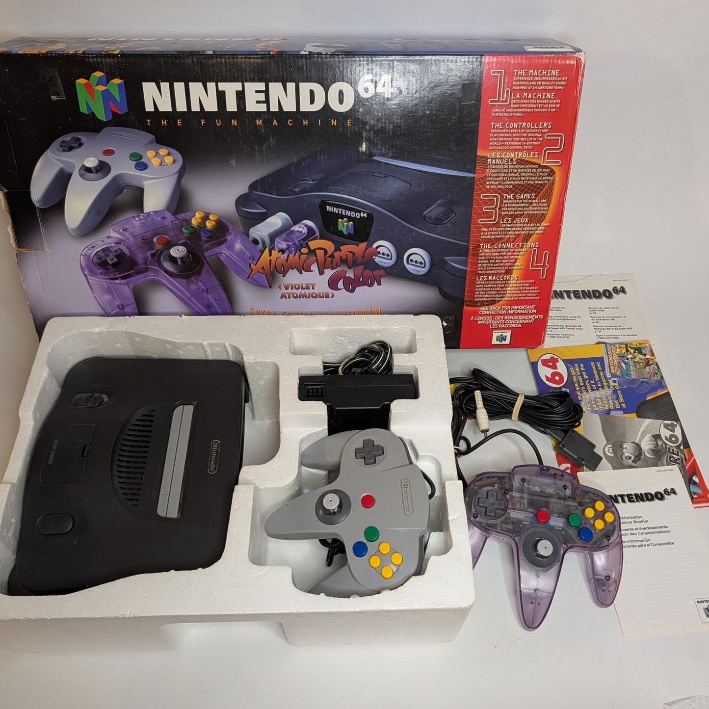 N64 Atomic Purple System - Nintendo 64 - Complete