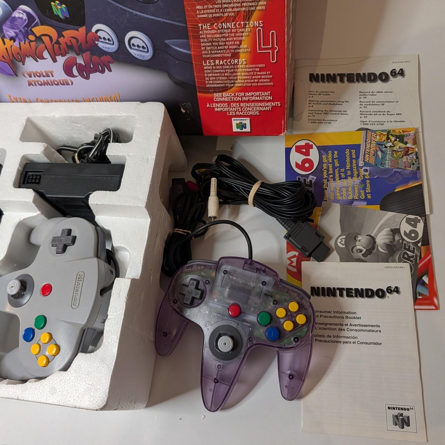 N64 Atomic Purple System - Nintendo 64 - Complete