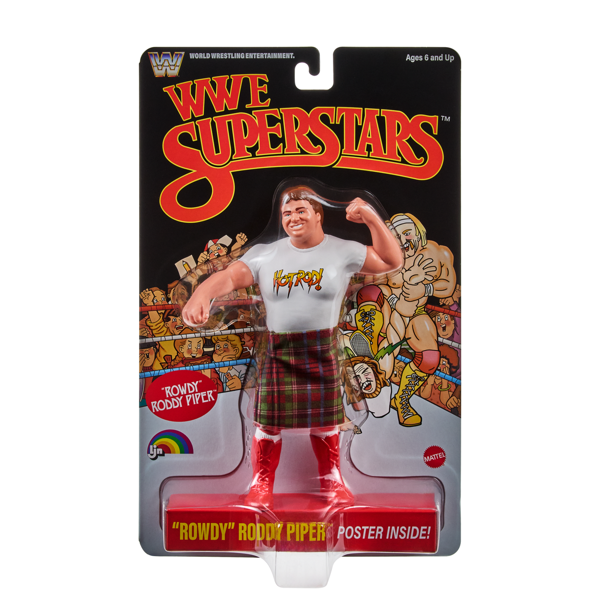 Rowdy Roddy Piper [Black] - Wrestling WWE LJN - Sealed
